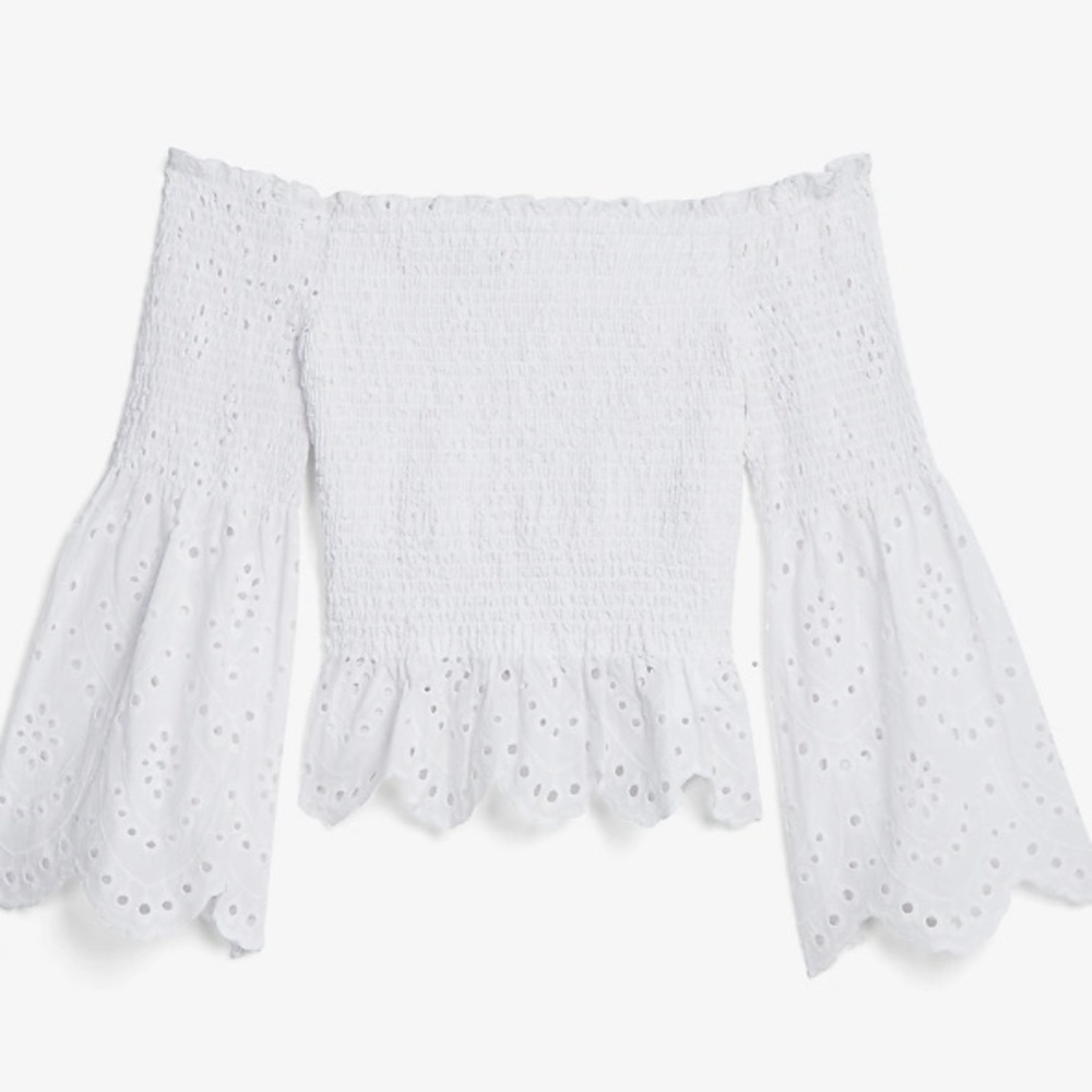 Sold White off the shoulder top